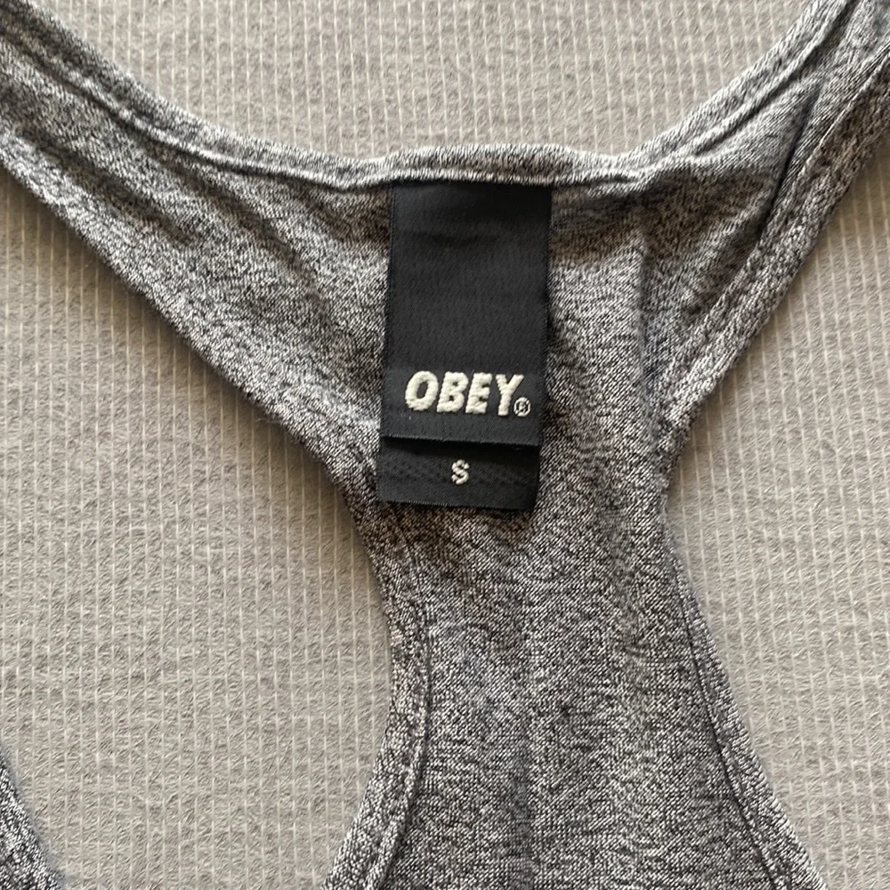 Obey Gray Razor back Tank - Picture 4 of 4